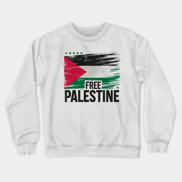 Free Palestine Crewneck Sweatshirt by MZeeDesigns